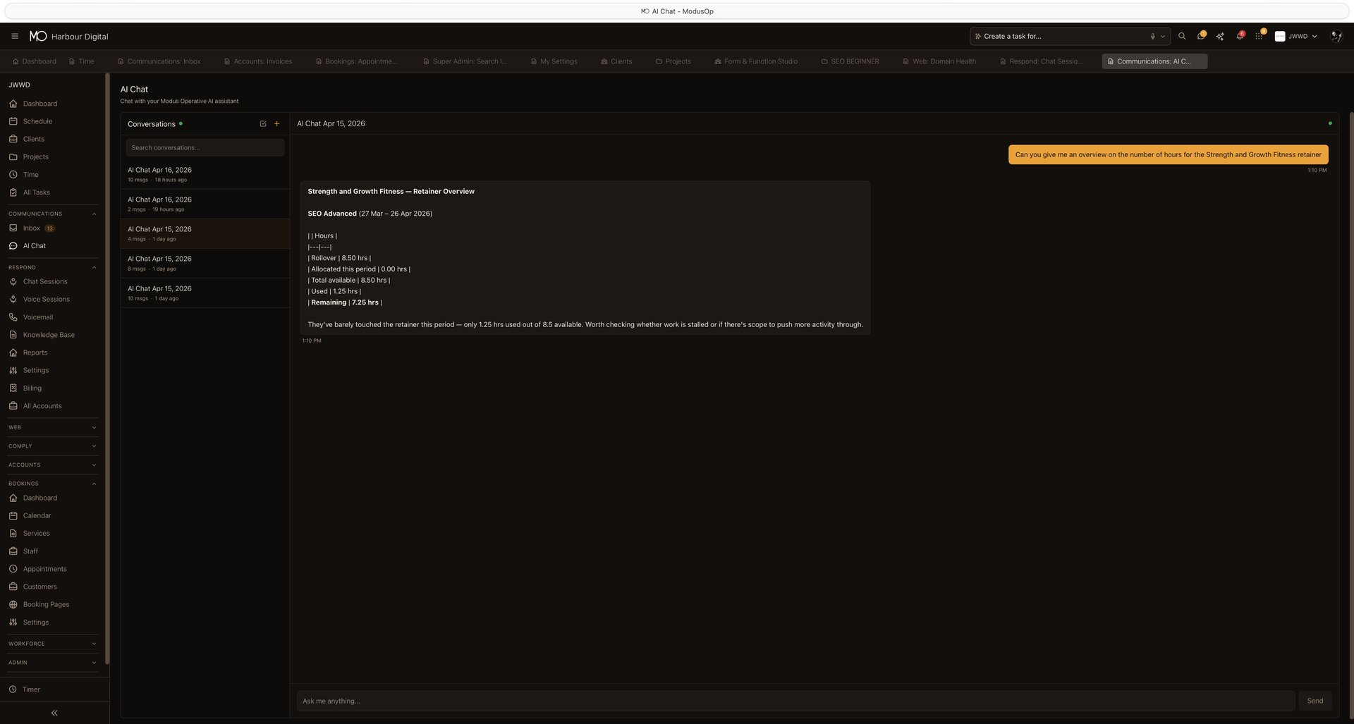 AI Assistant — ModusOp