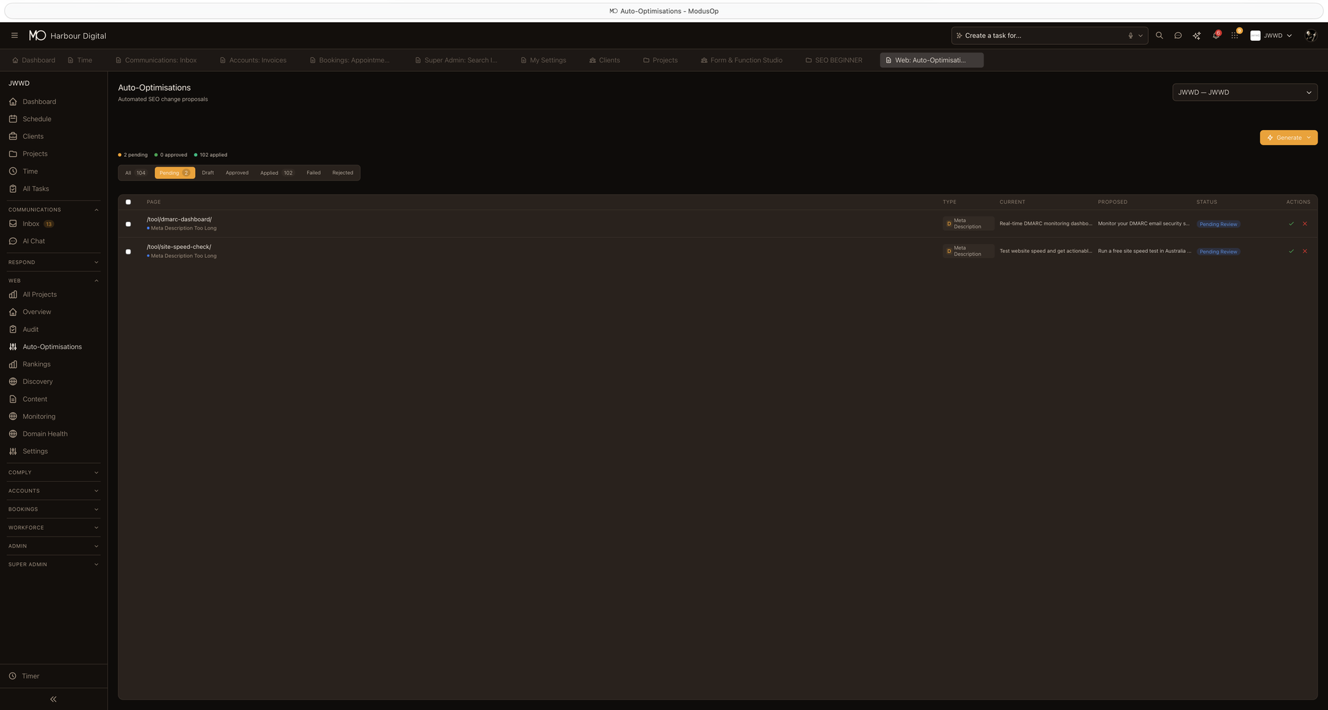 Auto SEO — ModusOp