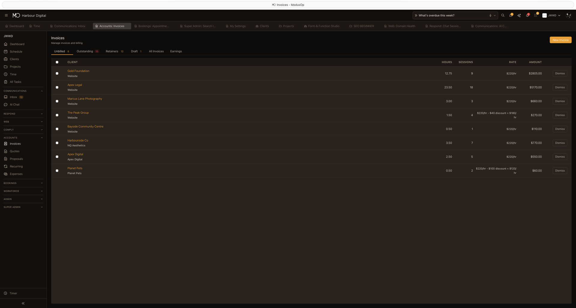 Invoicing & Payments — ModusOp