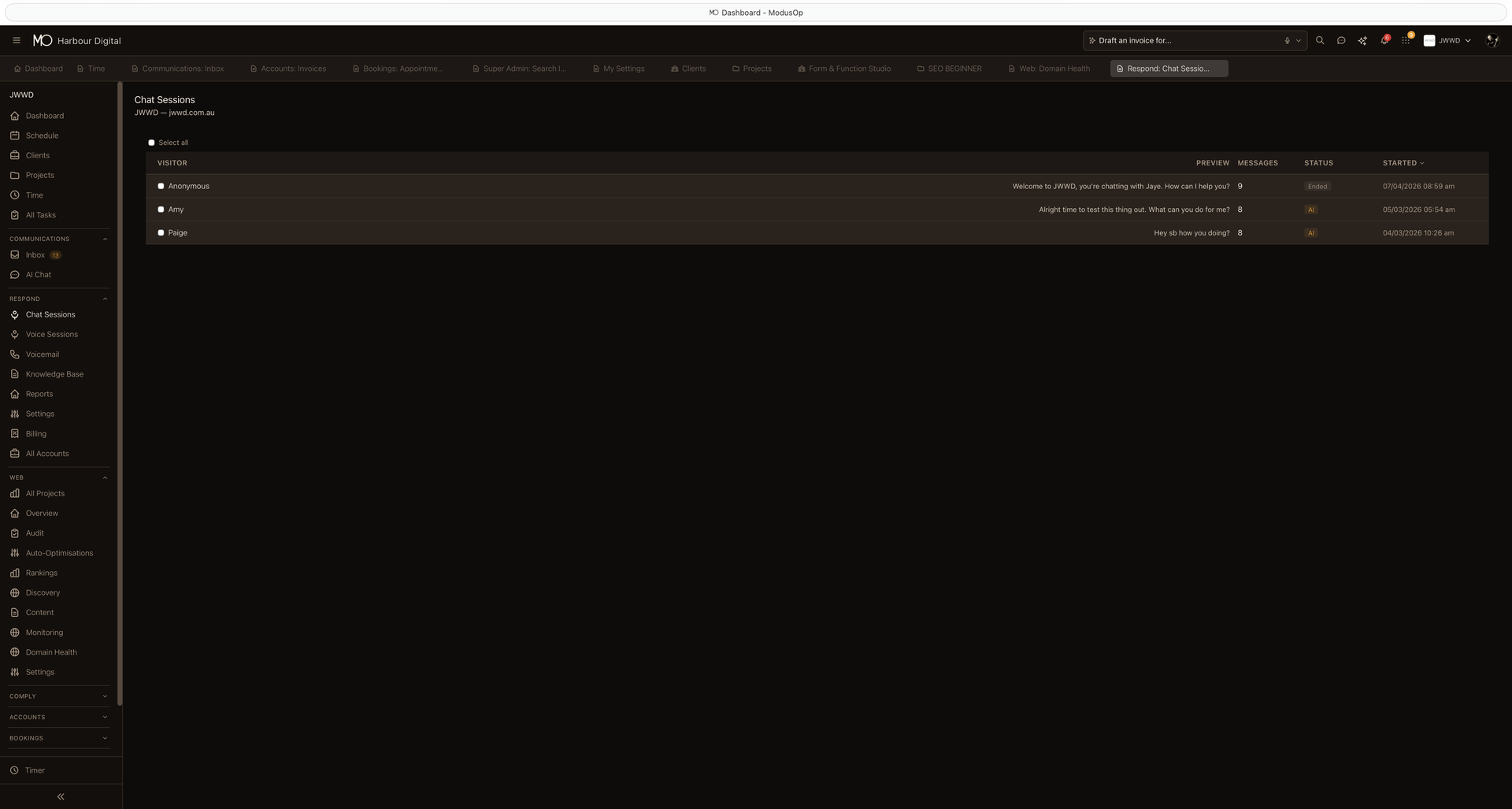 Modus Respond — ModusOp