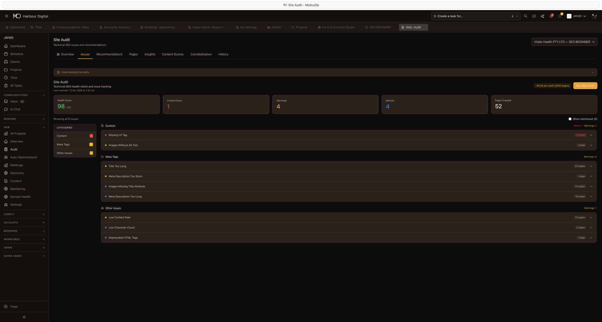 SEO Tools — ModusOp